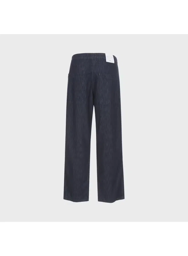 Джинсы классические с эффектом потертости Zara, темно-синий — фото 3