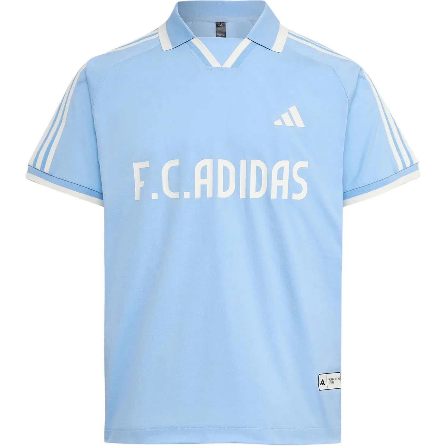Поло Adidas с тремя полосками, синий