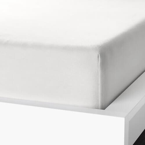 Простыня на резинке Ikea Nordruta, 160х200 см, белый — фото 3