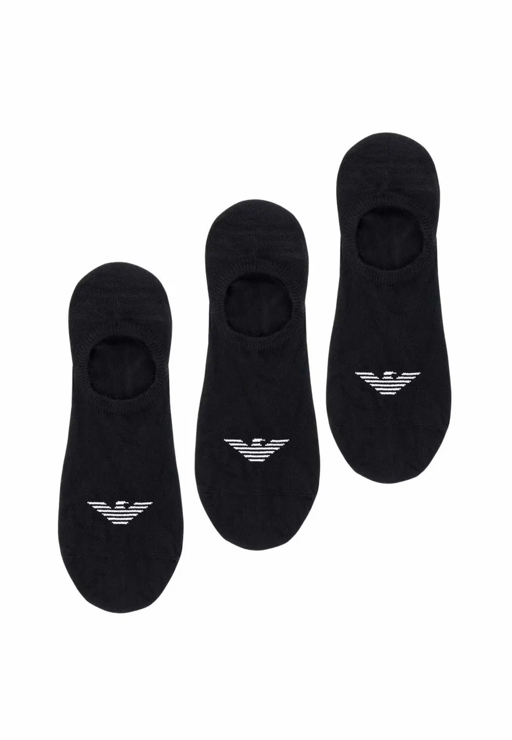 Мужские носки Calze 3 pack - невидимые носки Emporio Armani, Nero