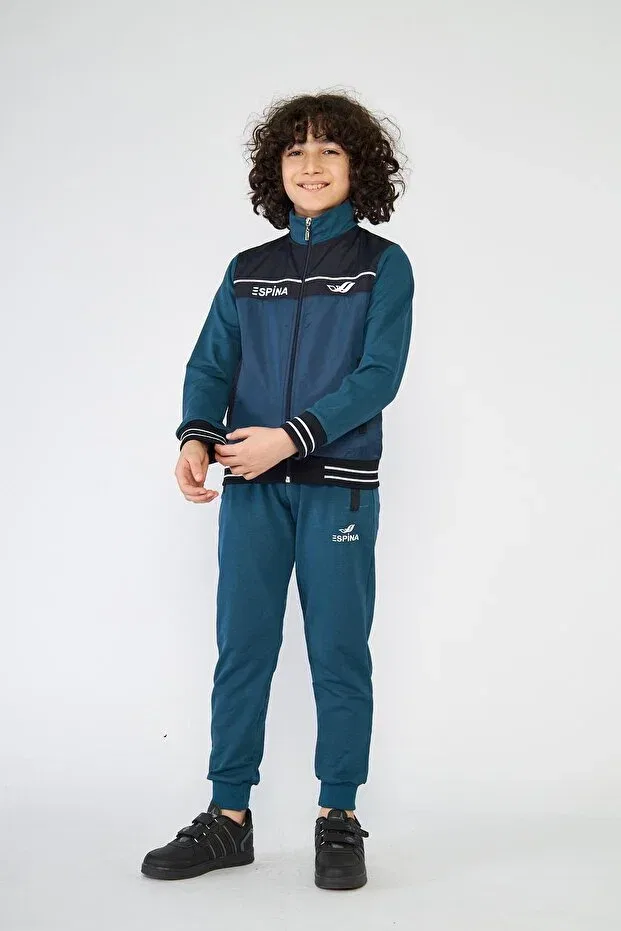Детский комплект спортивного костюма для мальчиков с принтом Sportswear Live Sport, Oil — фото 3