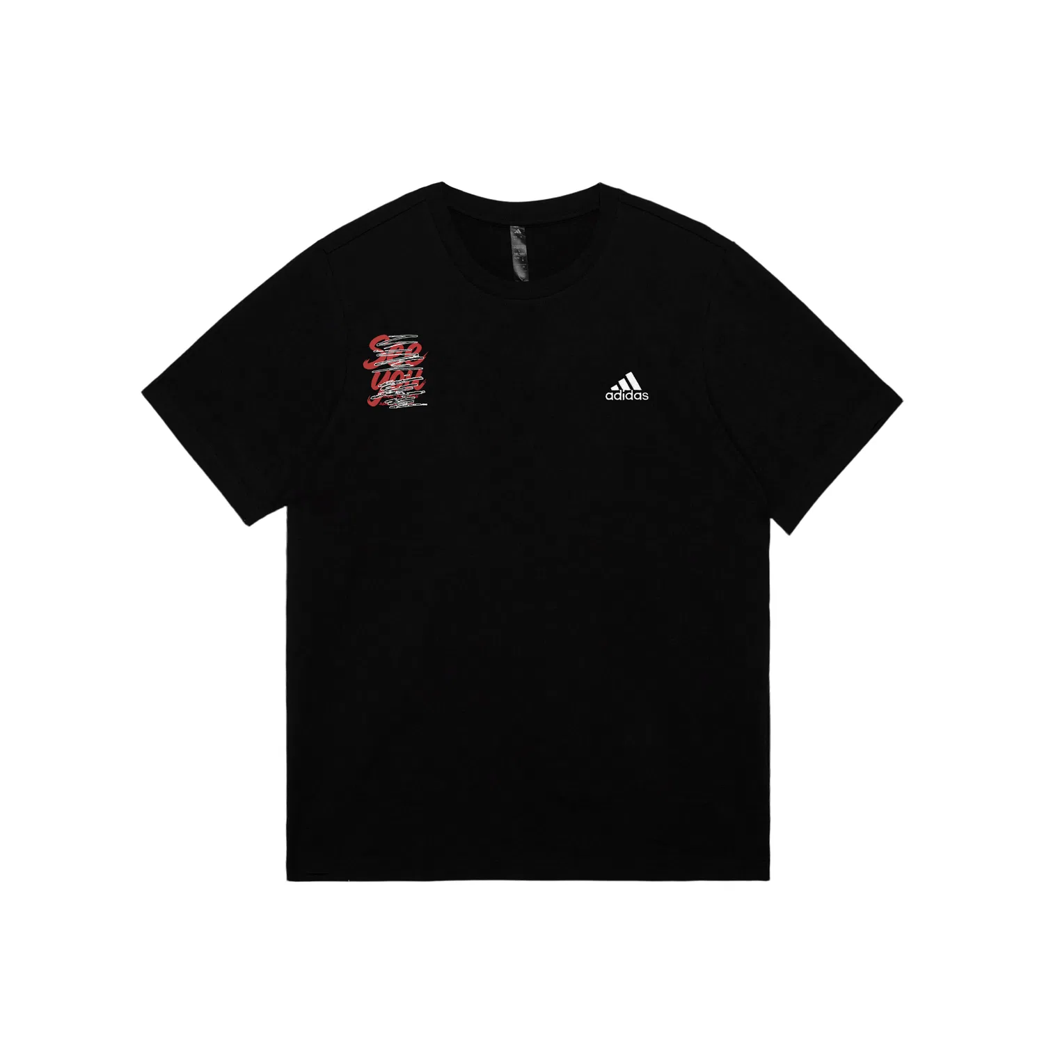 Женская футболка с круглым вырезом Adidas MUST HAVES, черный — фото 3