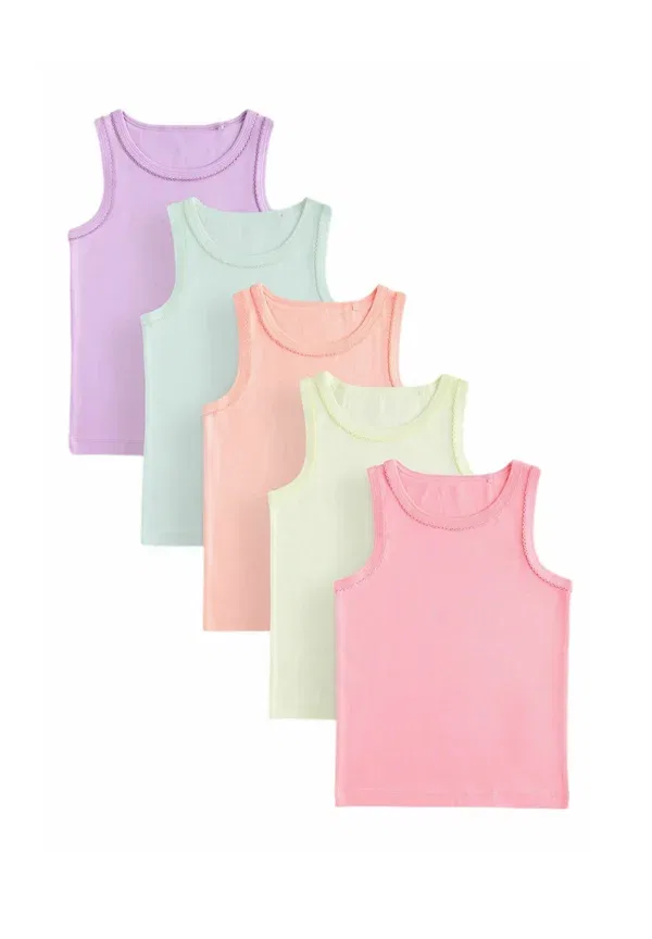Комплект топов 5 шт, хлопок, Regular Fit, Next, multi, мультиколор