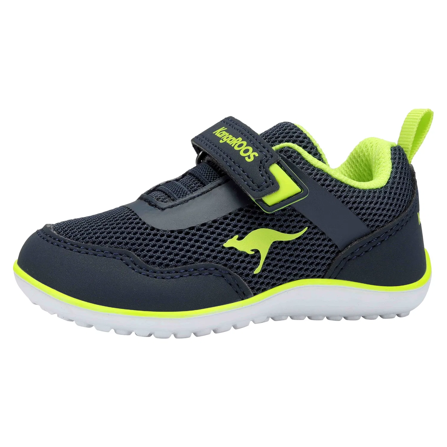 Детские кроссовки с технологией ROOSFIT KangaROOS, Dark Navy/Lime