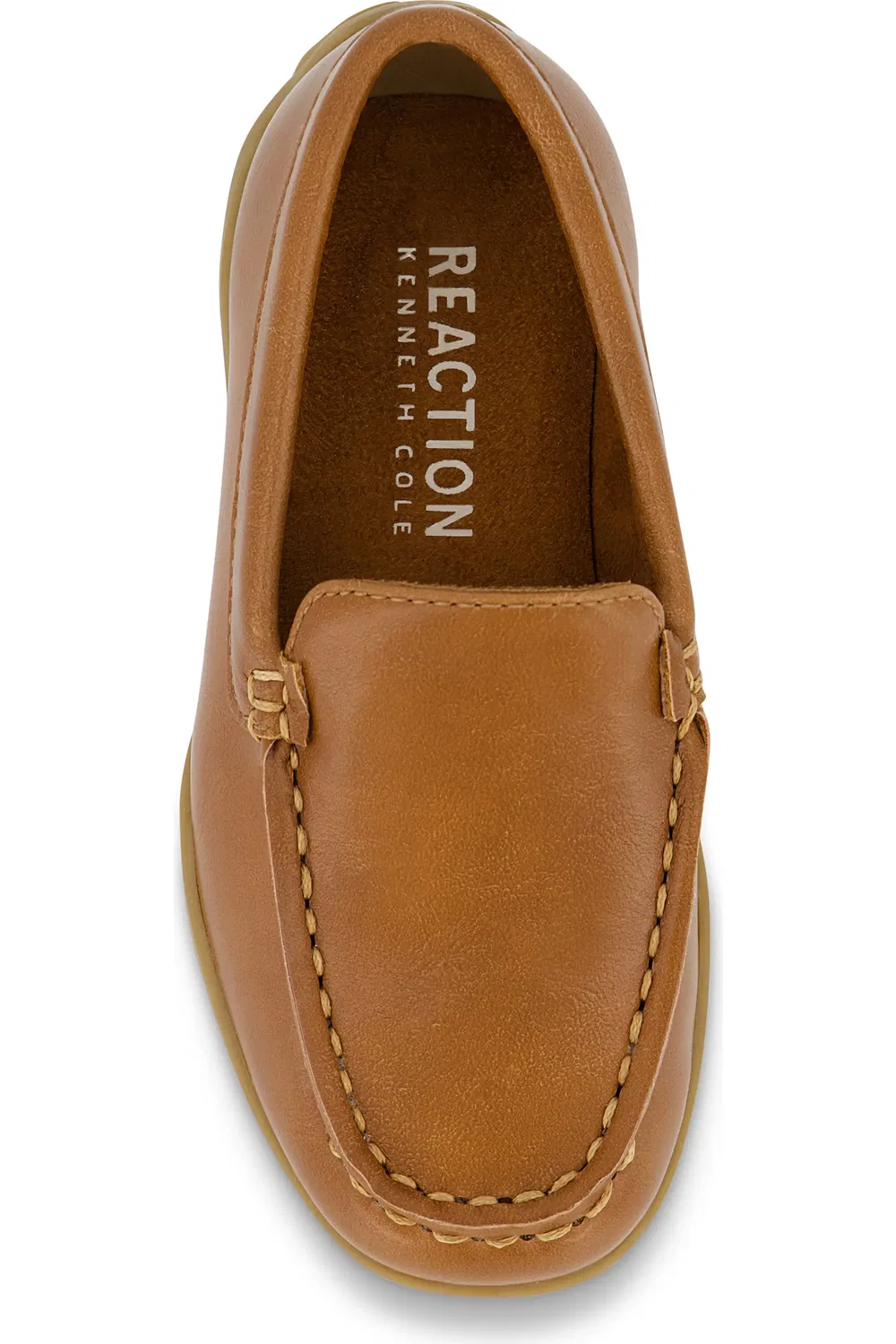 Туфли лоферы детские на плоской подошве Jason Venetian Kenneth Cole, Cognac — фото 4