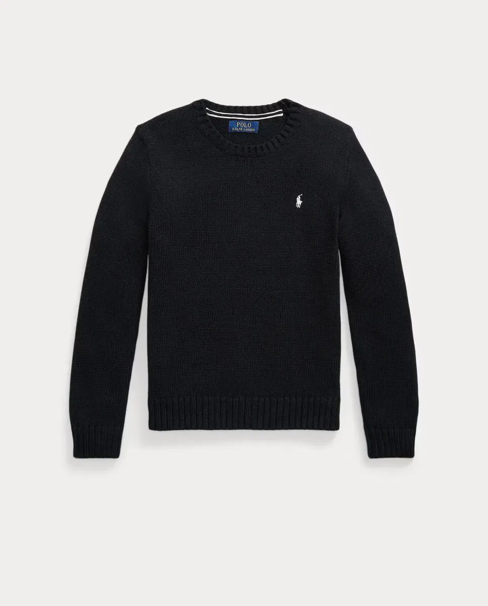 Детский джемпер с круглым вырезом Polo Ralph Lauren, Negro