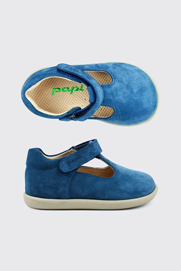 Детские туфли для мальчиков кожаные Calpello Papi Ayakkabı, Blue