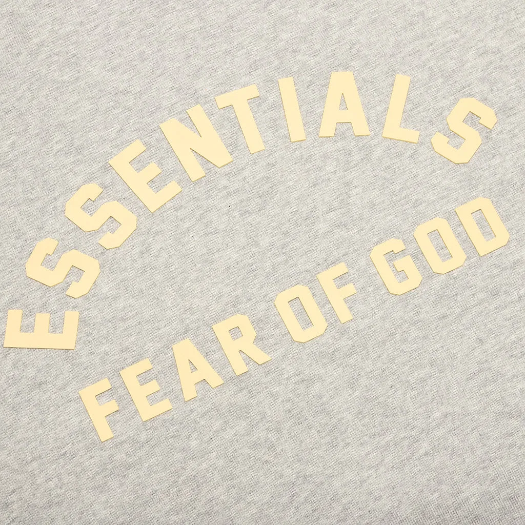 Футболка с круглым вырезом Heavy Jersey Fear Of God Essentials, Light Heather Gray — фото 4