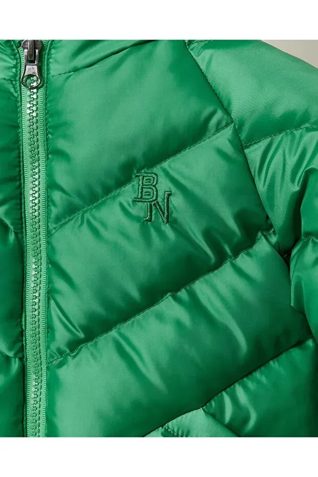 Детское зимнее пальто для мальчиков с капюшоном Benitto Kids, Green — фото 4