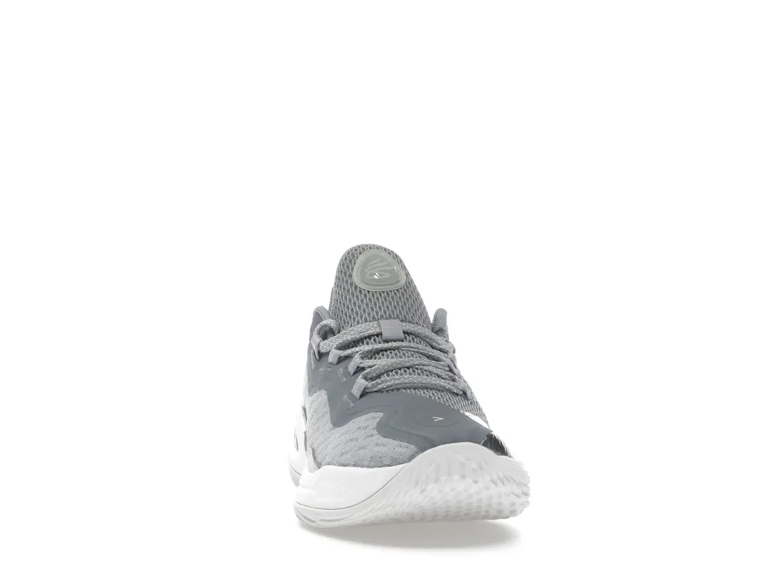 Детские кроссовки для мальчиков высокие Under Armour Curry 11, White/White Clay/Steel — фото 2