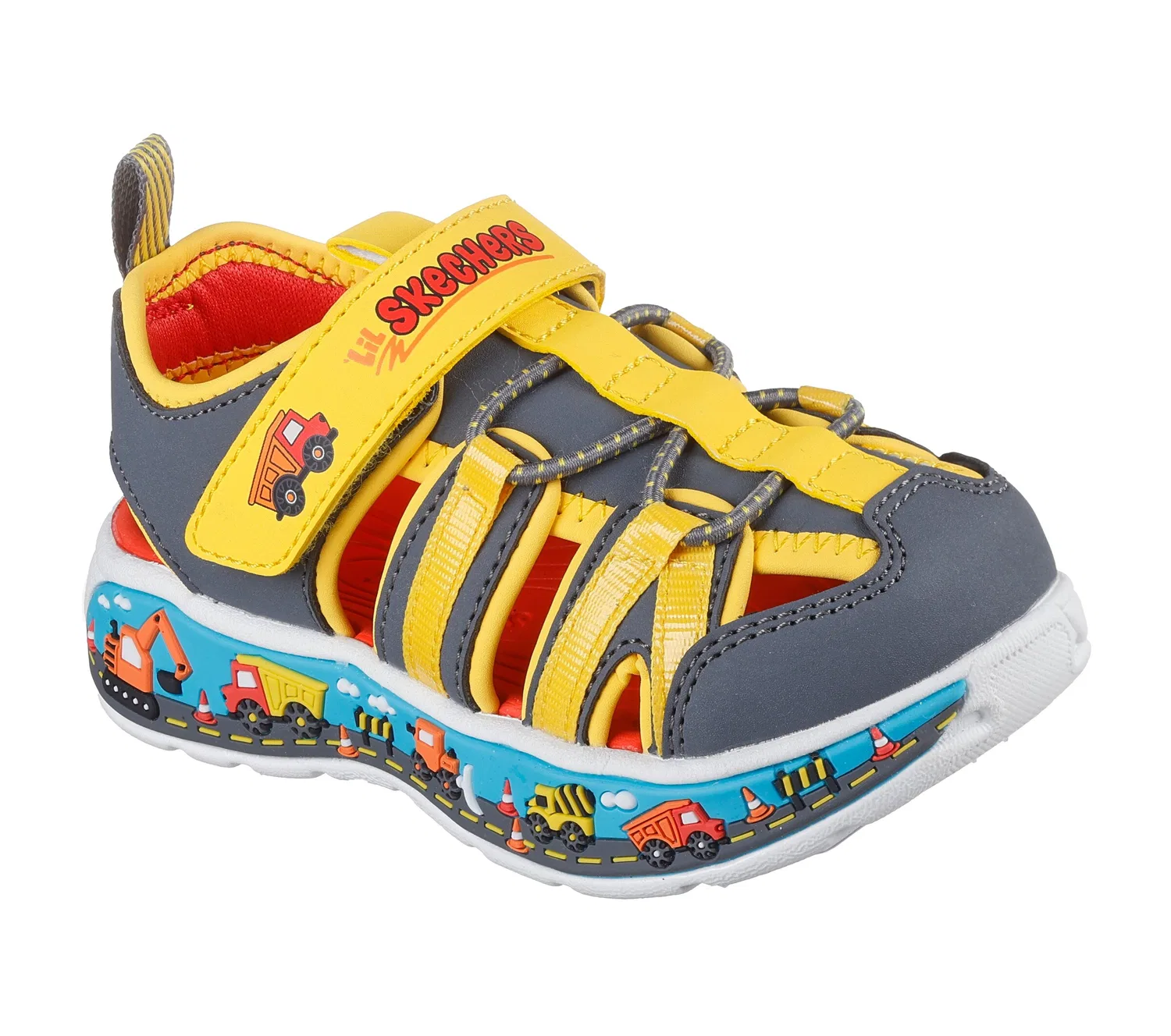 Сандалии Skechers желтого цвета — фото 4