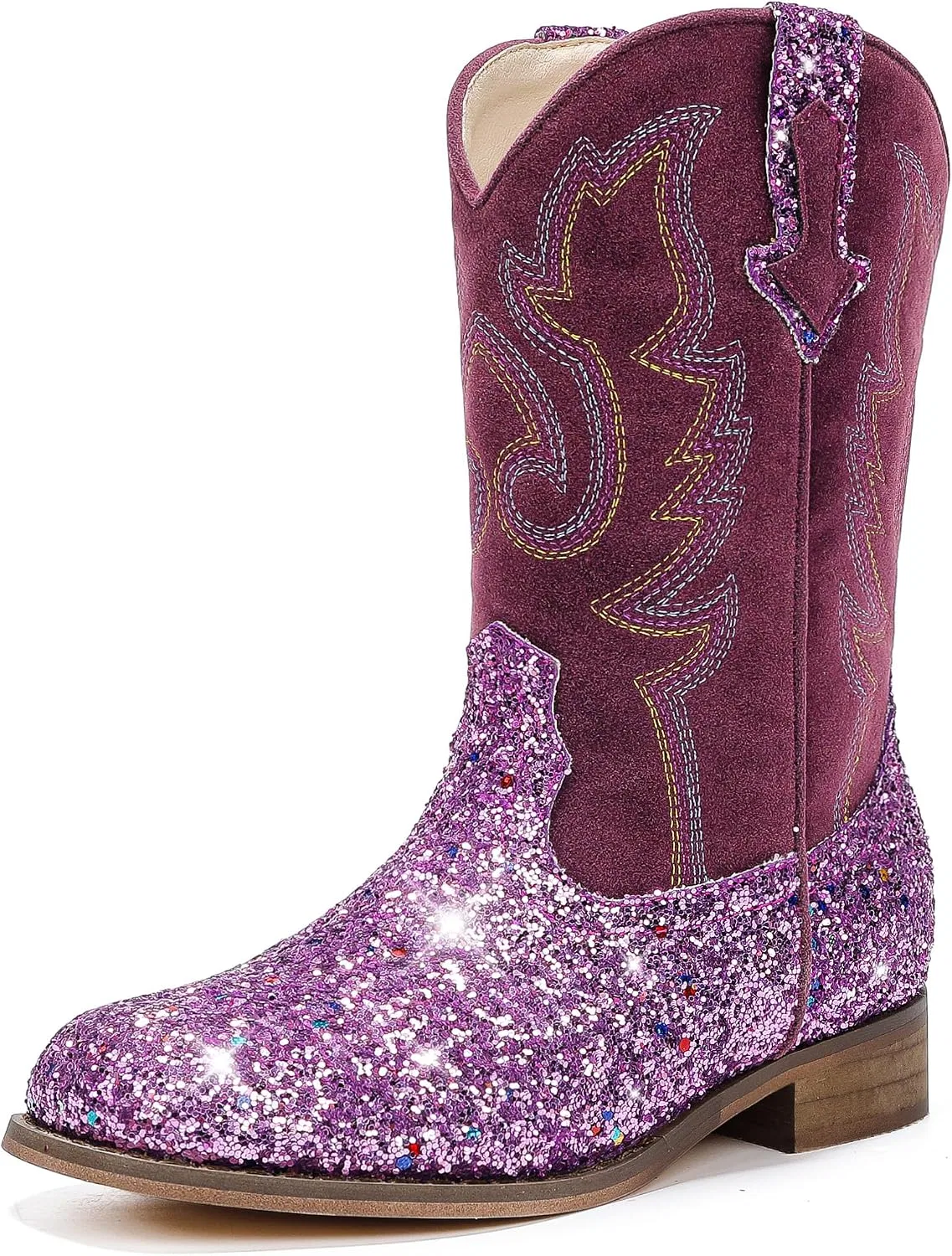 Детские казаки для девочек и мальчиков Motasha, Sequins Purple
