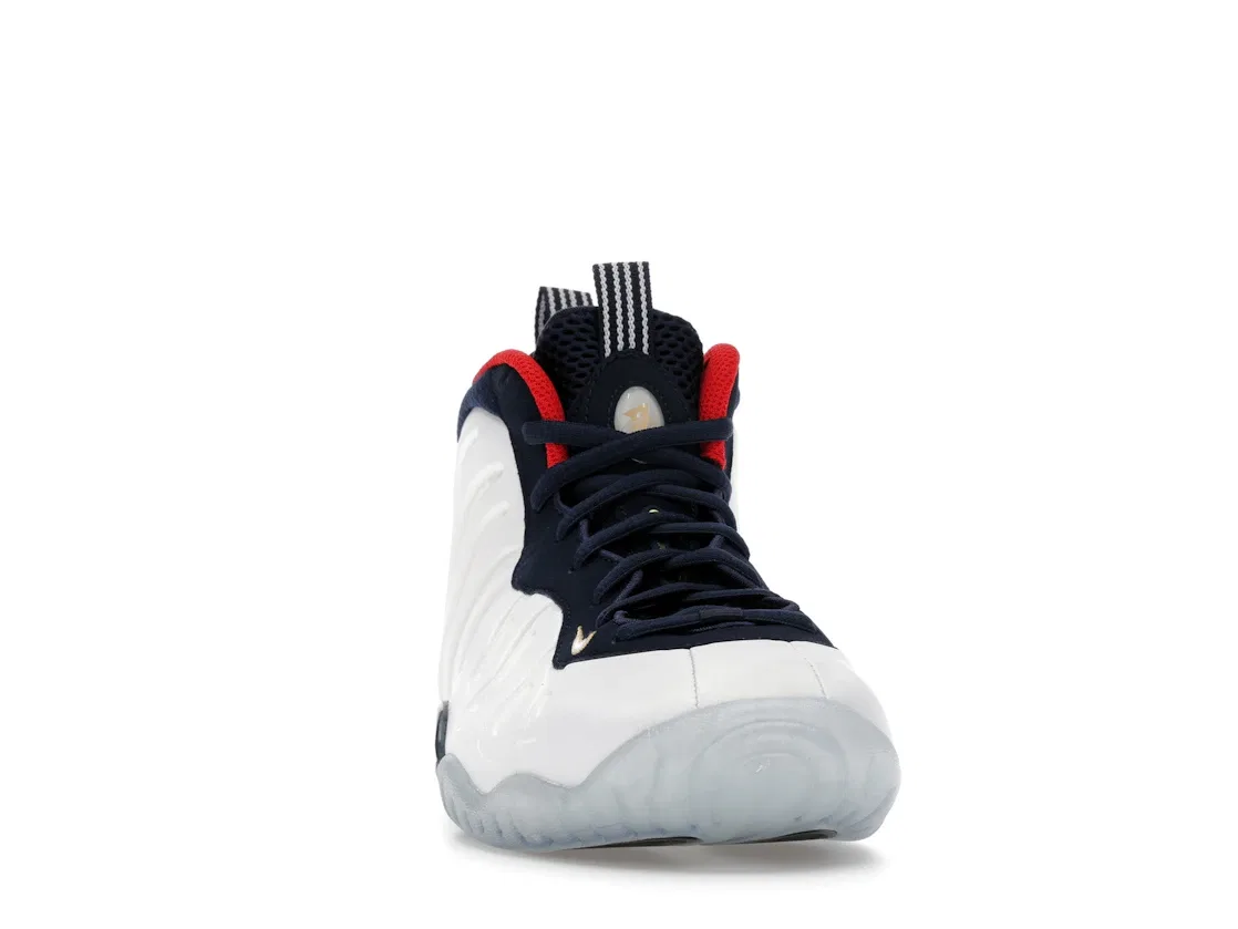 Детские кроссовки Lifestyle Nike Air Foamposite One, Obsidian/University Red-Metallic Gold-White — фото 2
