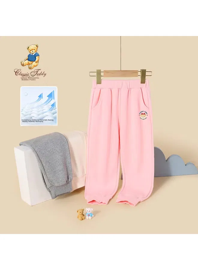 Штаны детские с мягкой тканью Classic Teddy, светло-розовый — фото 2