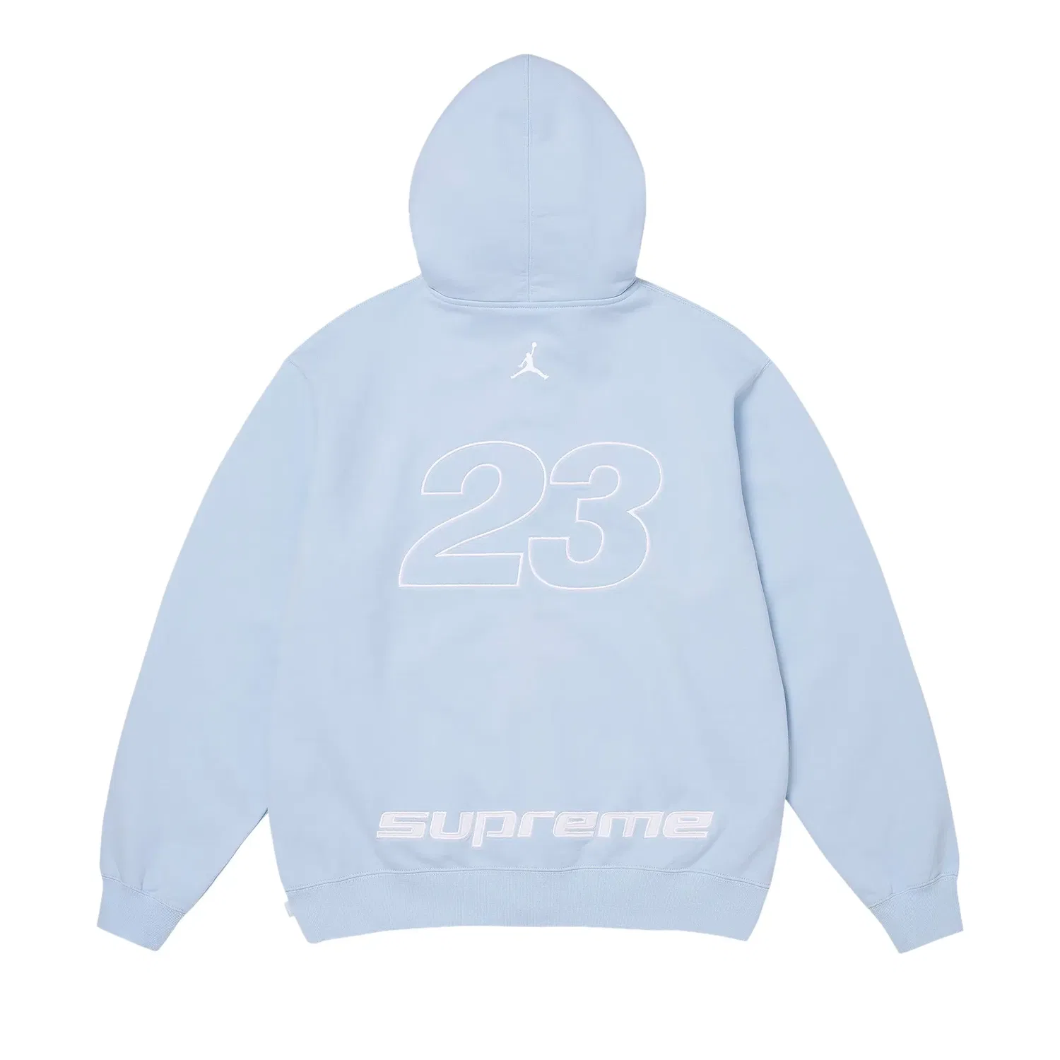Толстовка Supreme x Jordan на молнии с капюшоном, синий — фото 2
