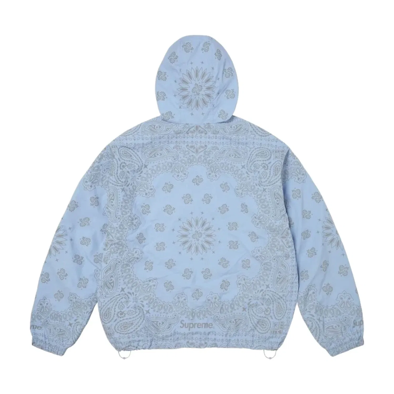 Мужское худи с принтом Reflective Bandana Anorak Supreme, синий — фото 3