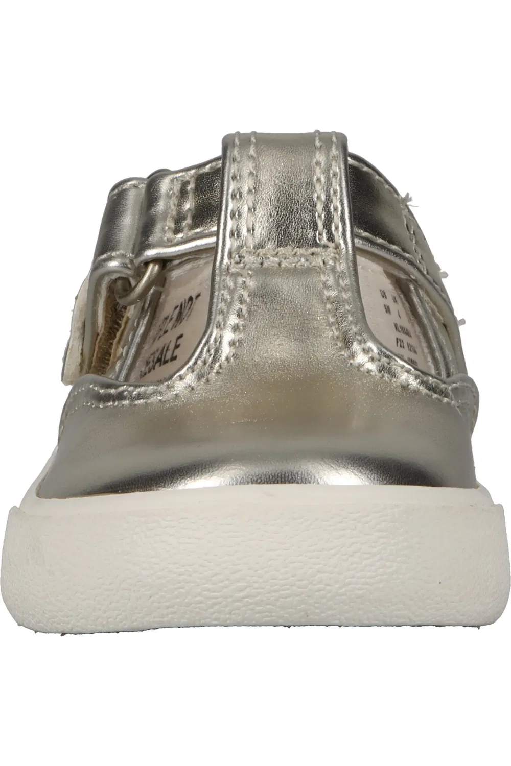 Детские туфли Мэри Джейн с регулируемой застежкой Daphne Keds, Metallic Smooth — фото 4