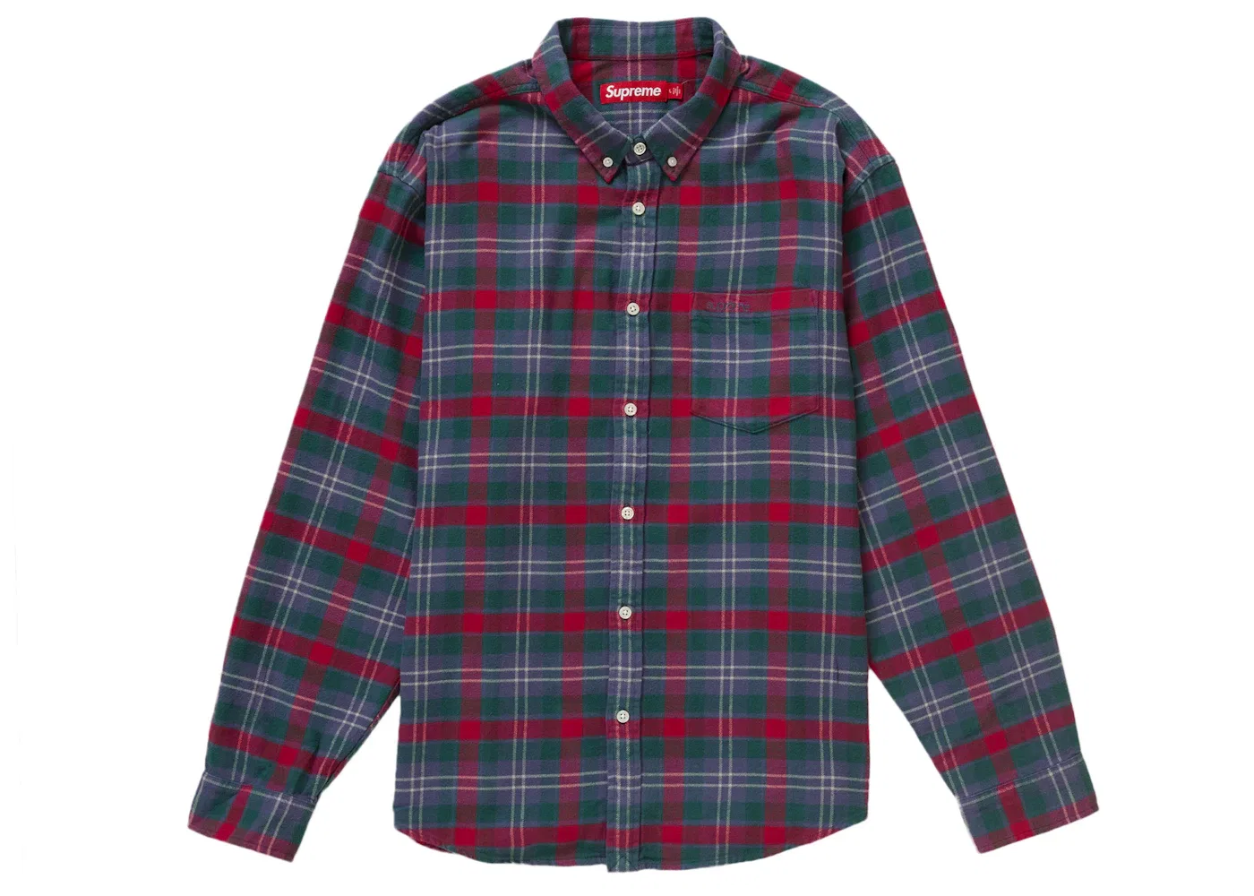 Мужская рубашка из фланели с принтом Supreme Shirt (SS24), Slate