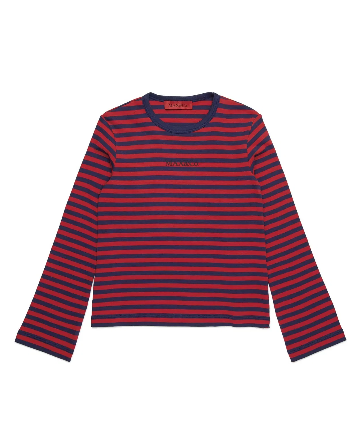 Детская футболка с длинным рукавомв полоску Max&Co. Kids & Junior, Blue