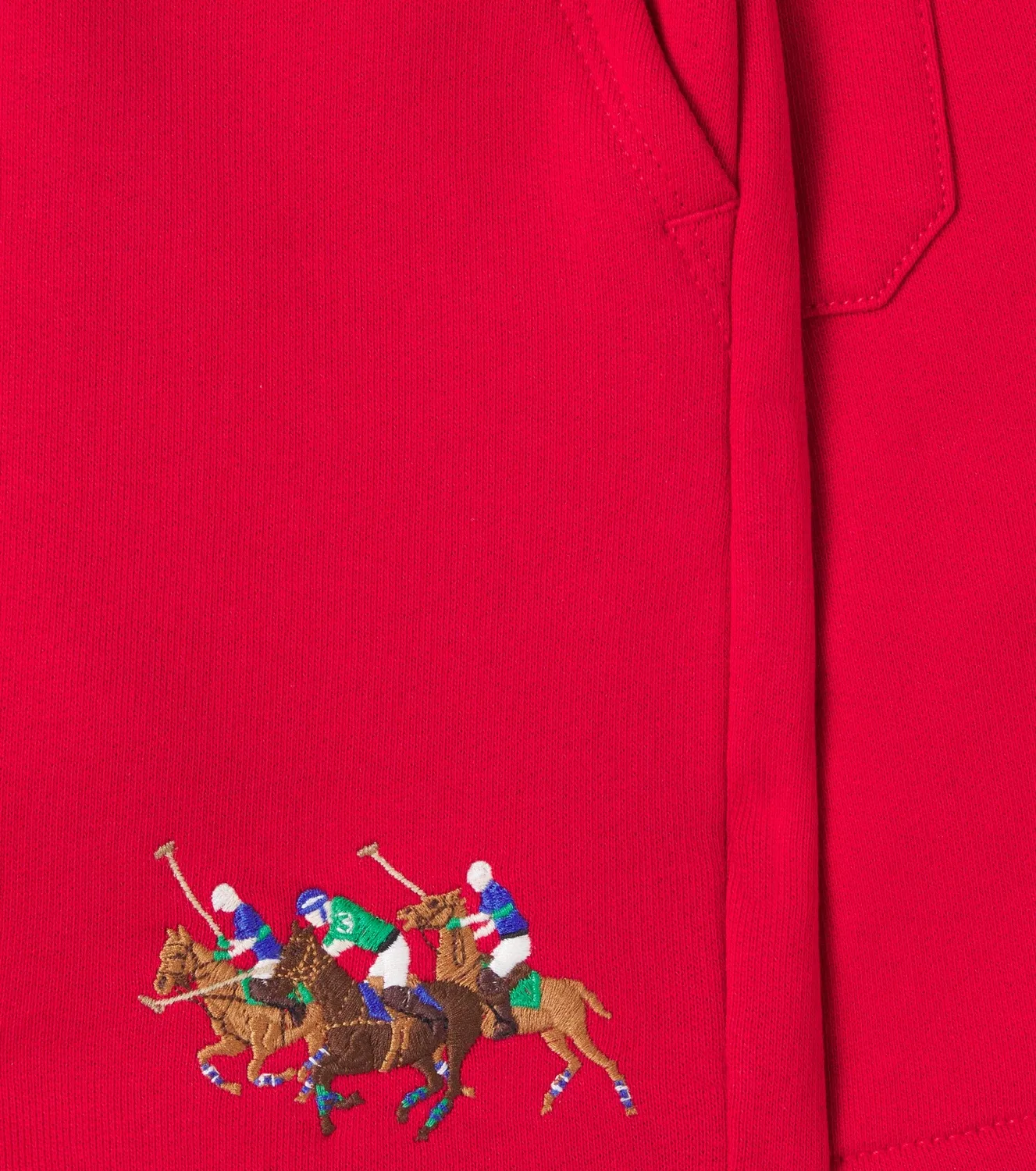 Шорты хлопковые Polo Ralph Lauren Kids, красный — фото 3