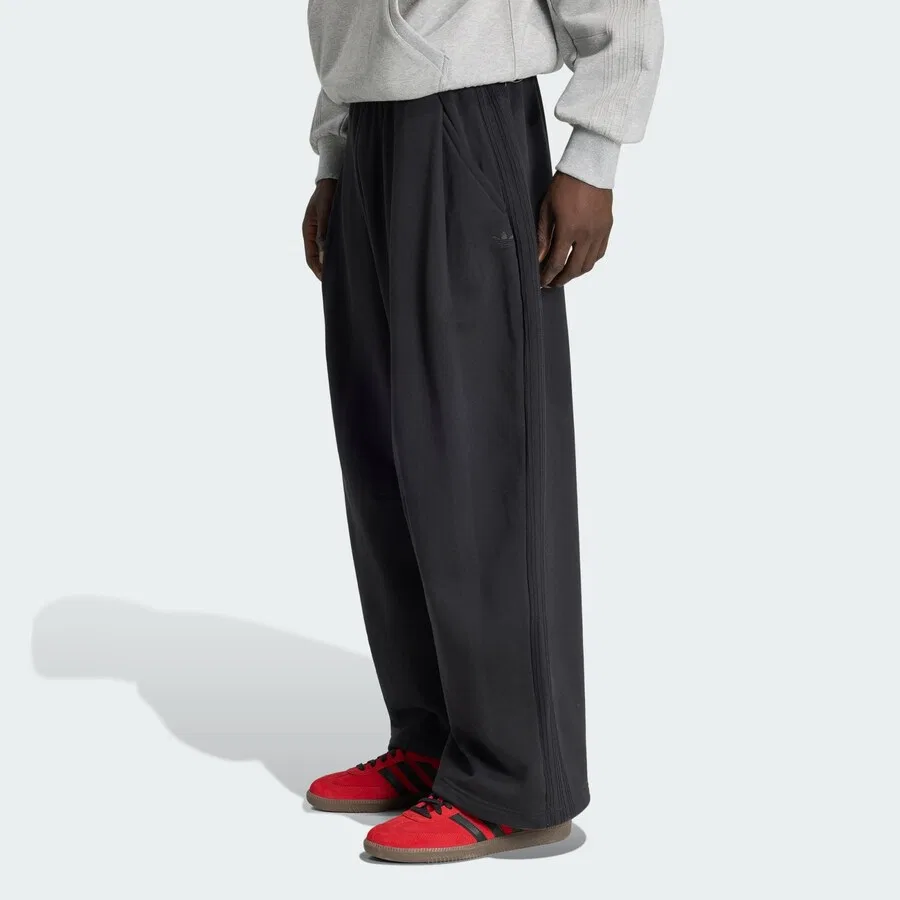 Брюки ADIDAS ORIGINALS свободного кроя 'Premium Essentials' черного цвета — фото 2