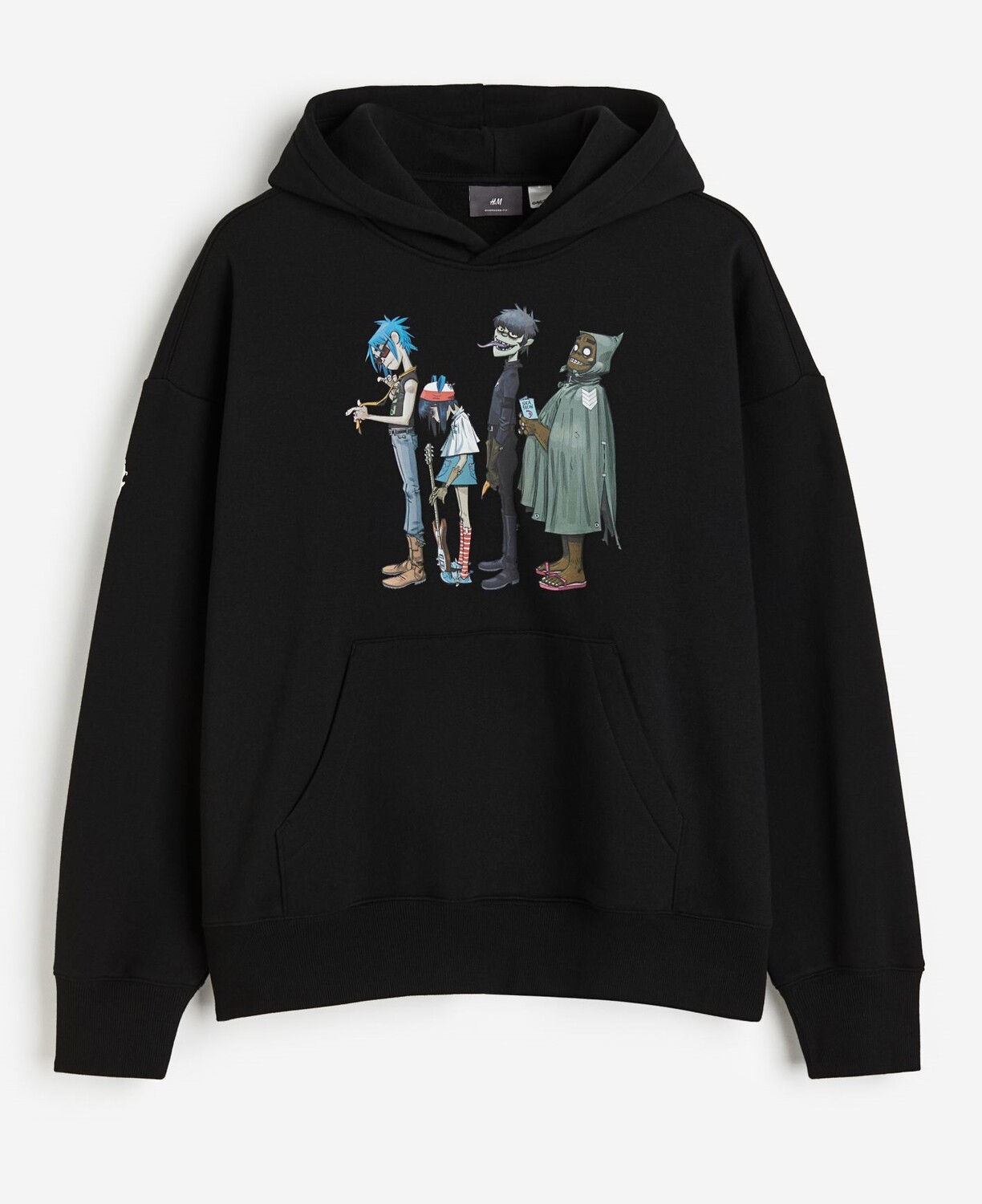 

Толстовка H&M Oversized Fit Printed, черный