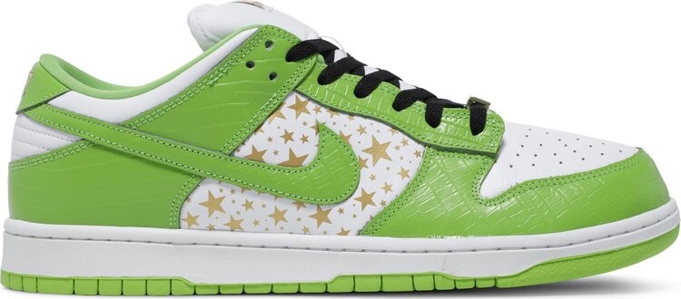 

Кроссовки Nike Supreme x Dunk Low OG SB QS 'Mean Green', зеленый