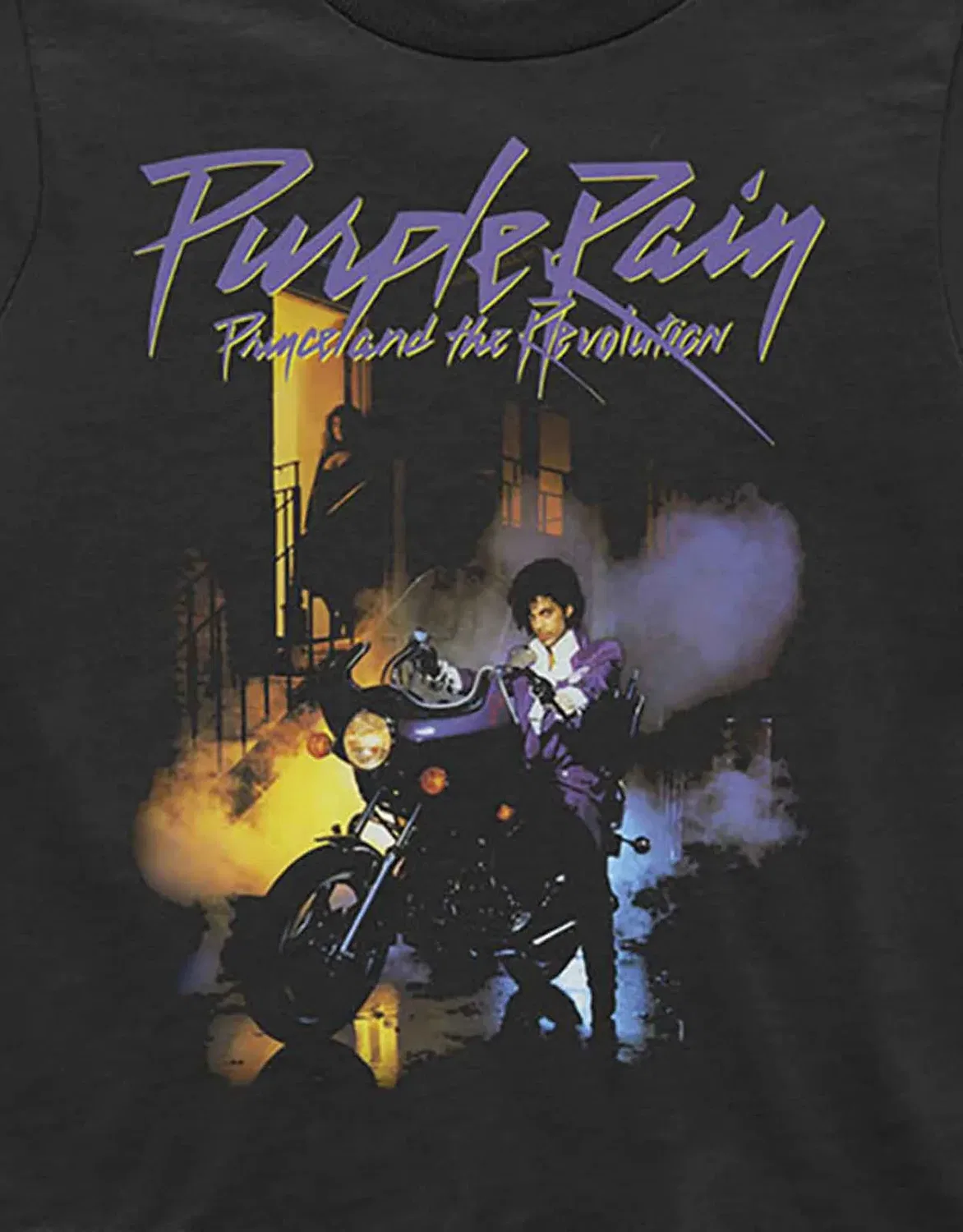 Детская футболка с принтом Purple Rain, Prince, Black — фото 2