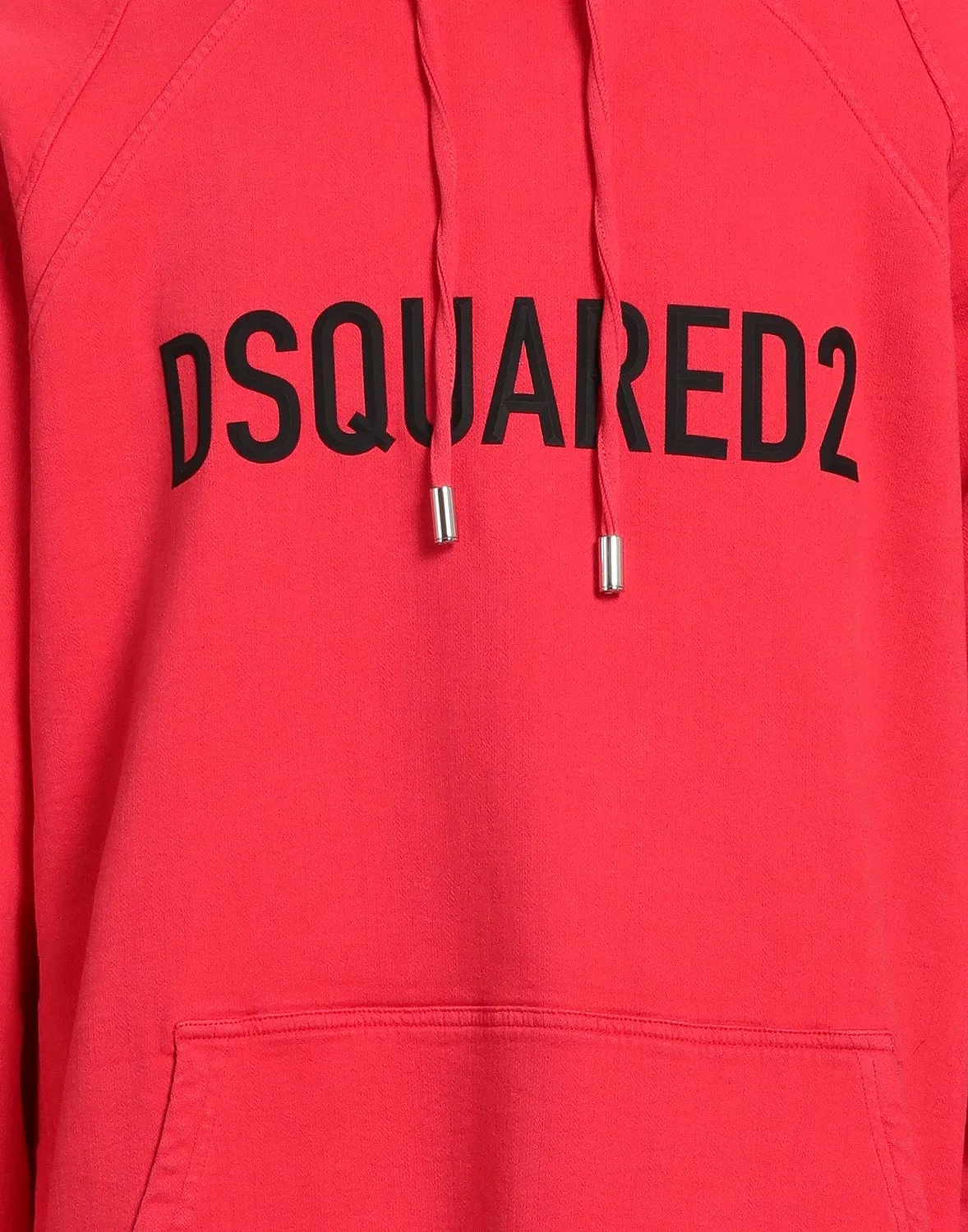 Мужской свитшот на молнии с капюшоном Dsquared2, красный — фото 4