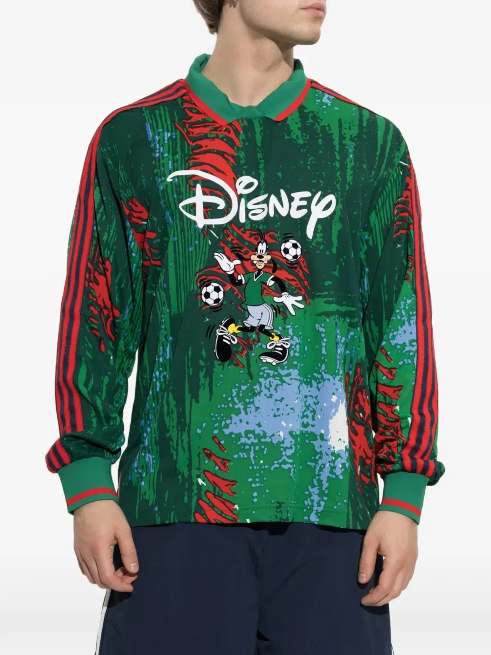 Футболка adidas X Disney x Brain Dead с графическим принтом, зеленый — фото 3