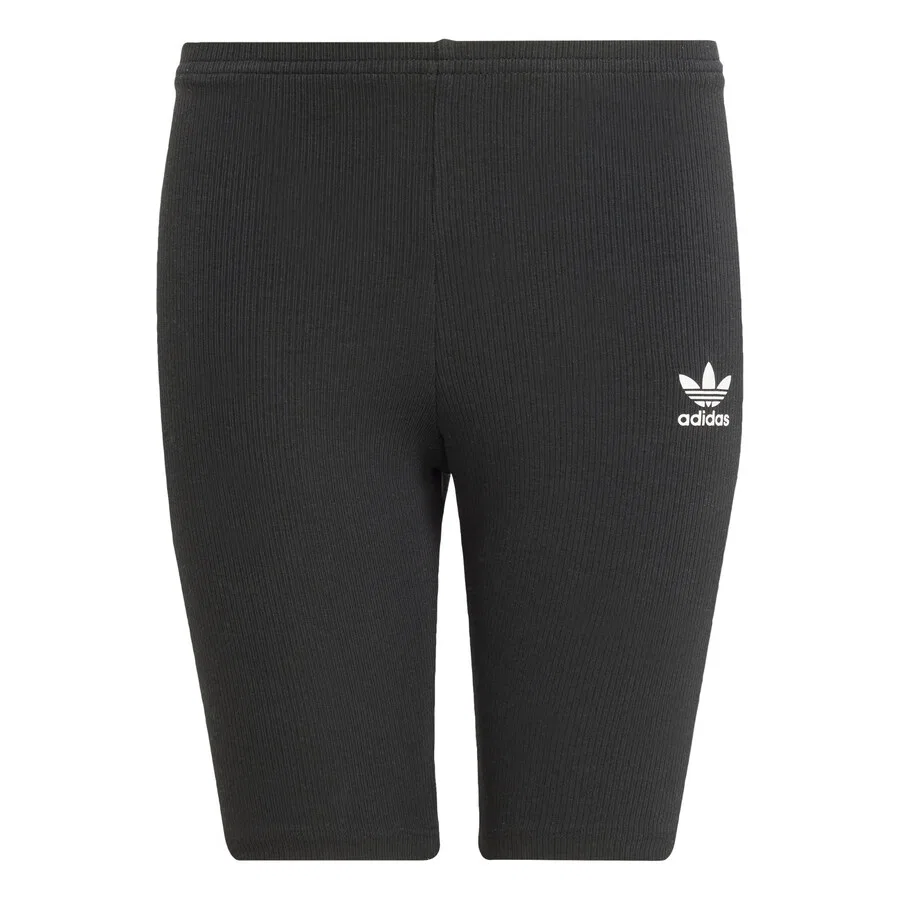 Узкие леггинсы ADIDAS ORIGINALS 'Ribbed Cycling' черного цвета