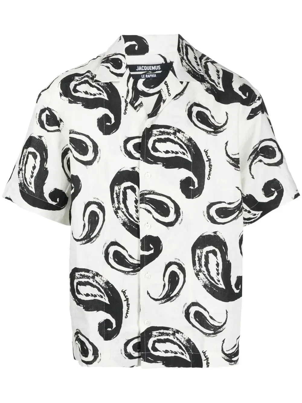 Рубашка La Chemise Jean с принтом пейсли Jacquemus, белый