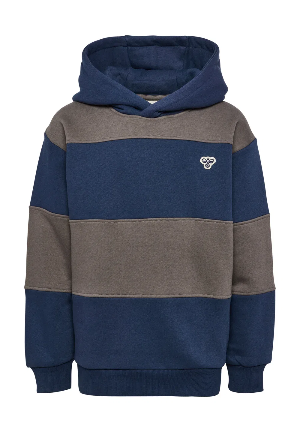 Толстовка Hmljr в свободную полоску с рисунком пчелы, унисекс - худи Hummel, Dress Blues