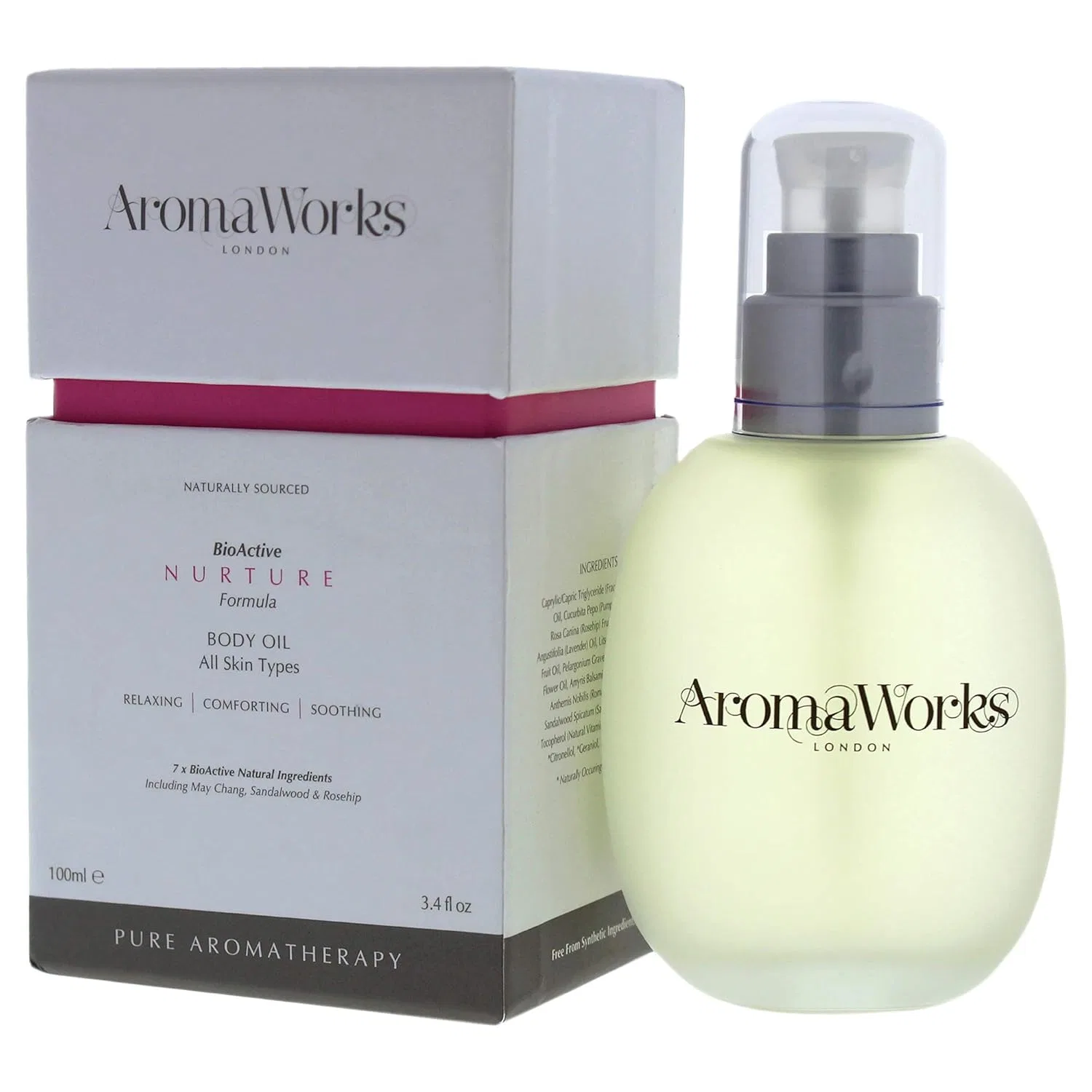 Масло для тела Nurture, AromaWorks London, 100 мл, Sweet — фото 4