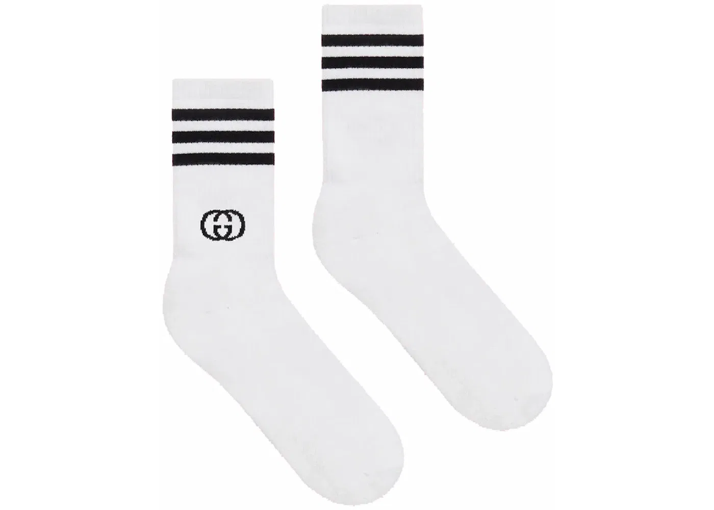 Женские носки с принтом Gucci x Adidas Ankle Socks Gucci, White/Black