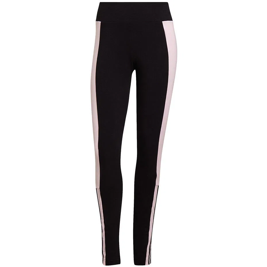 Женские леггинсы с контрастными цветами adidas Essentials, Schwarz Rosa Bonbonrosa