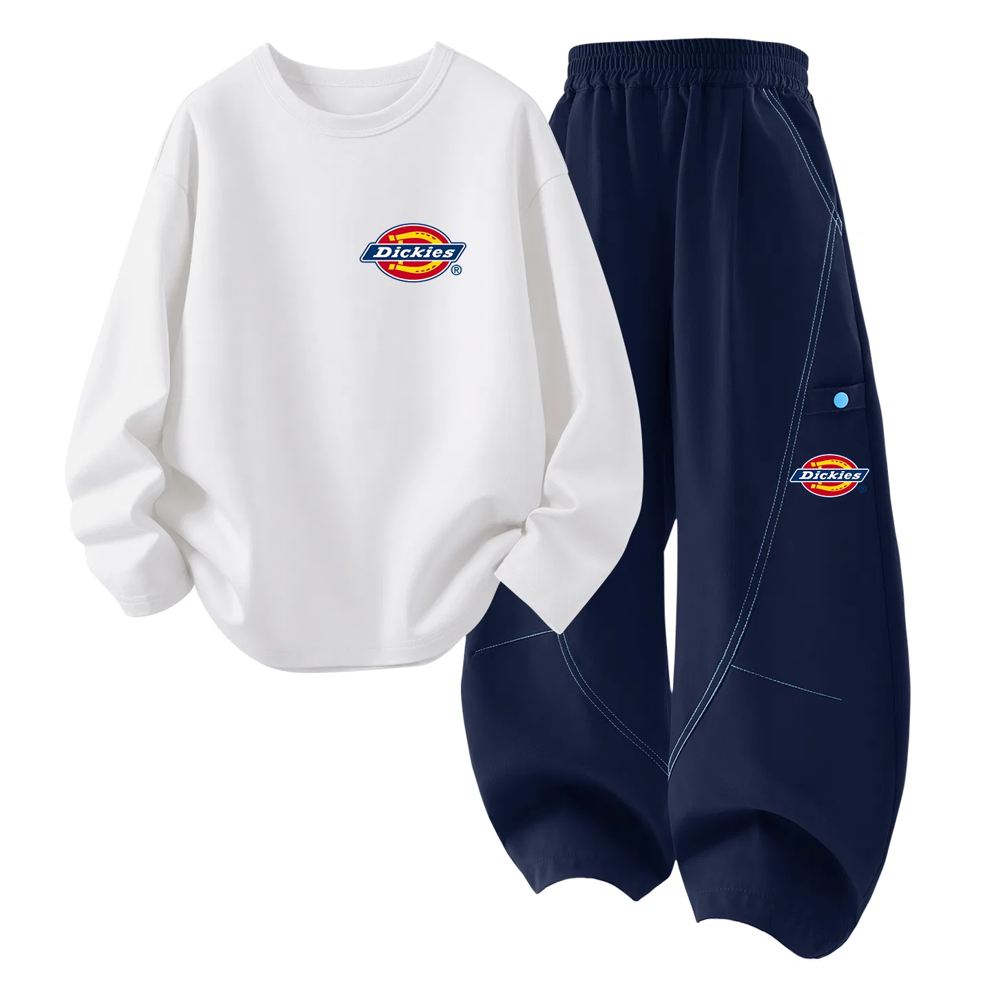 Детский комплект из футера с принтом Dickies, Mysterious Blue