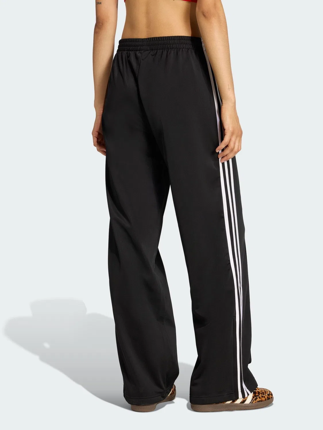 Брюки свободные Firebird Loose, adidas Originals, черный — фото 3