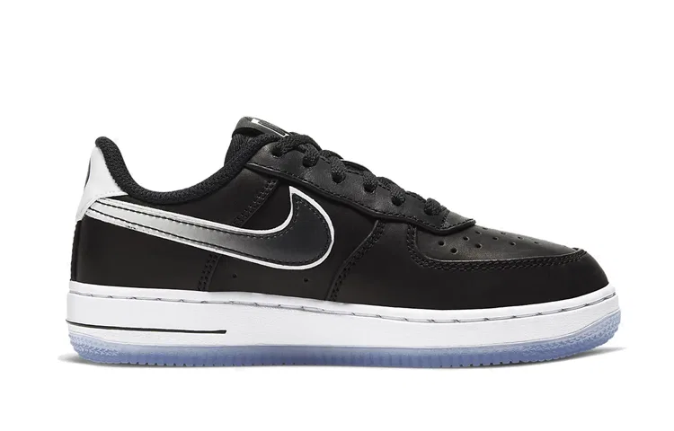 Детские скейтборд-кроссовки с низким верхом Colin Kaepernick x Air Force 1 Nike, Black White — фото 3