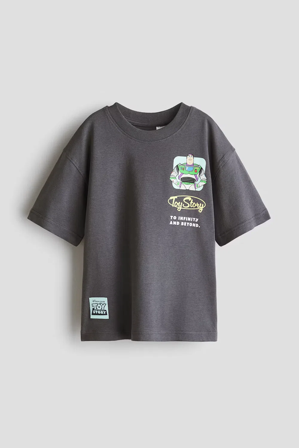 Футболка оверсайз с принтом H&M, Dunkelgrau/Toy Story