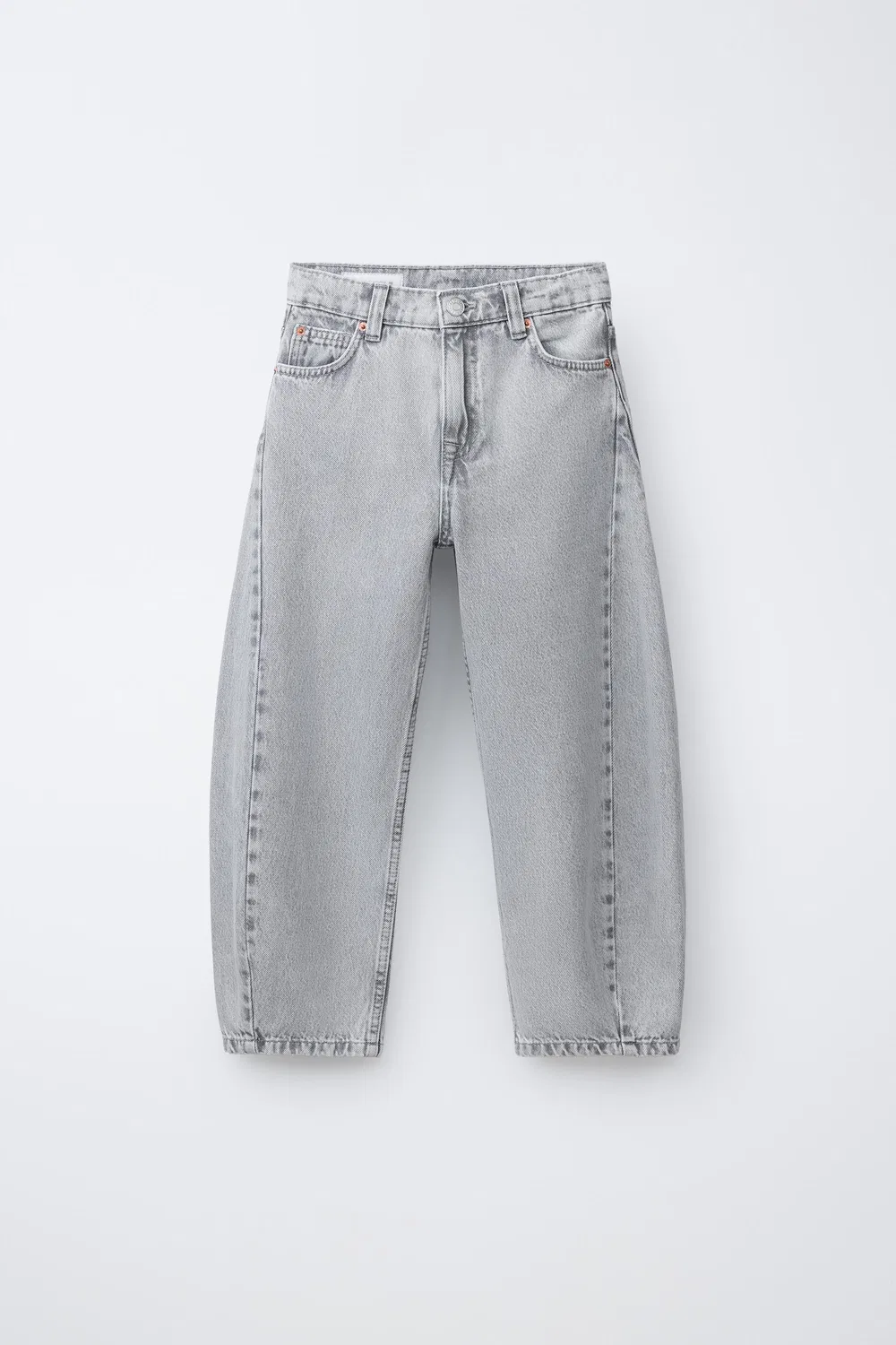 БОЧКОВЫЕ ДЖИНСЫ ZARA, Light Grey