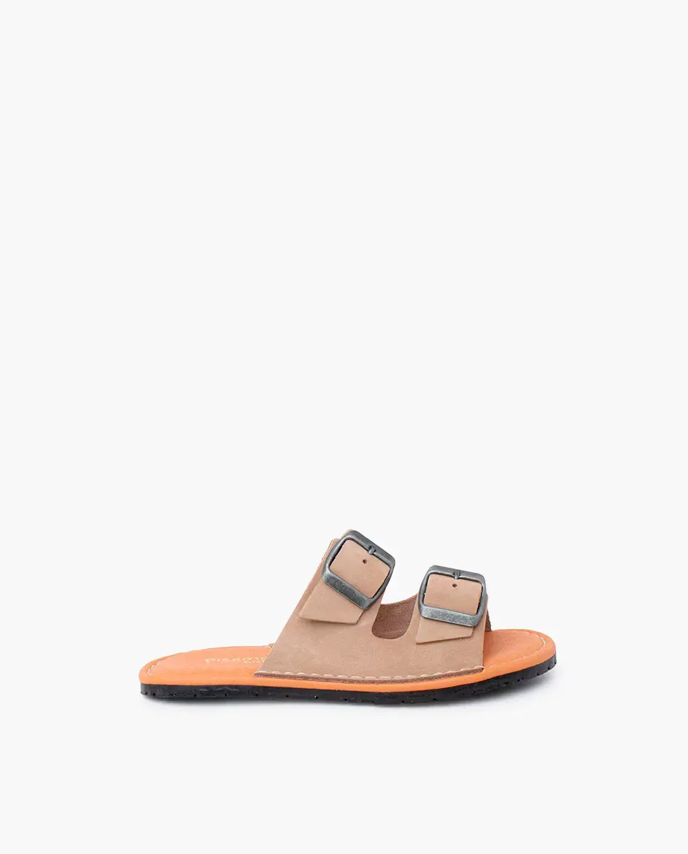 Детские сандалии для девочек с двойной пряжкой Pisamonas, Beige