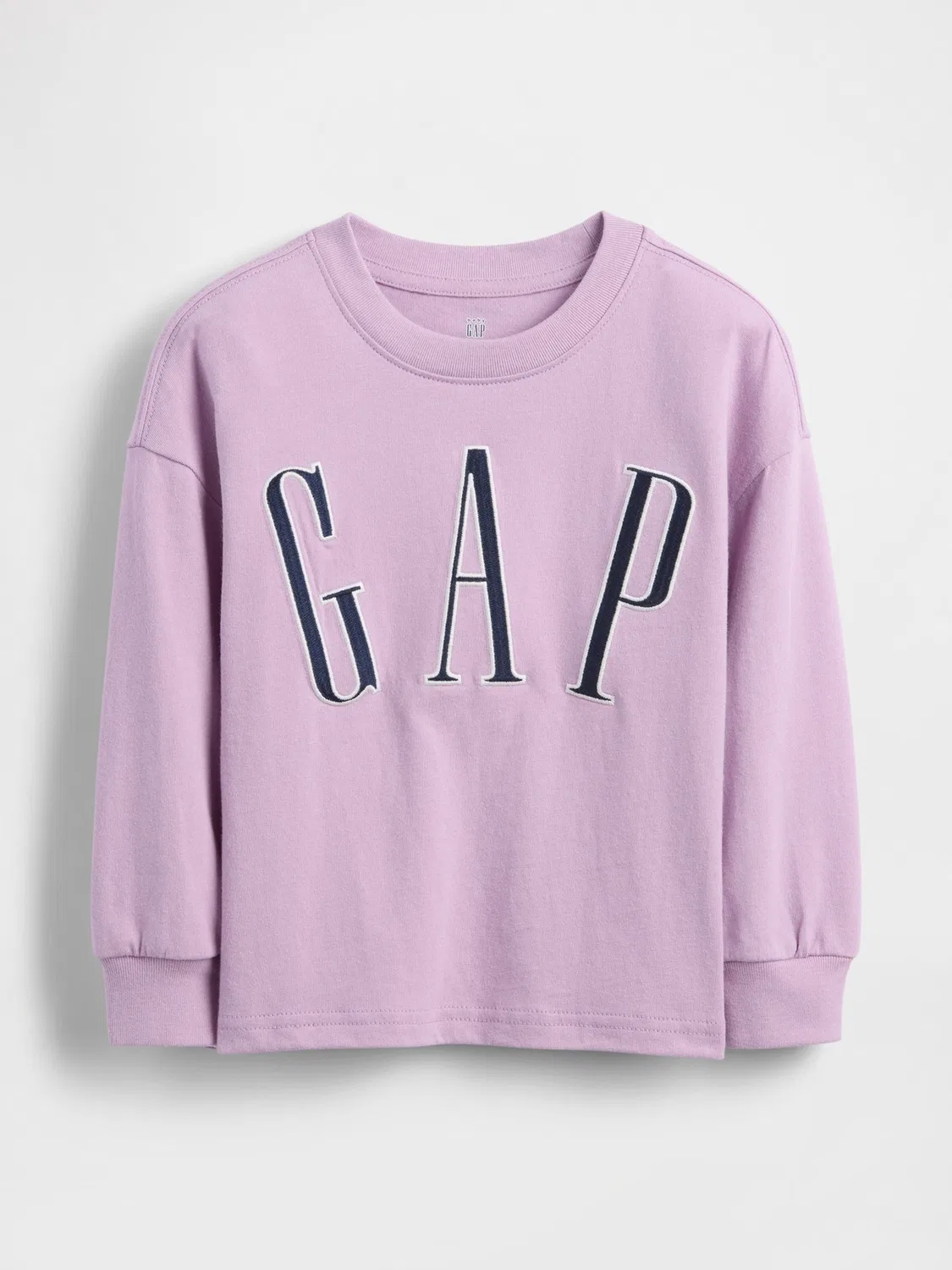 Футболка с длинным рукавом, логотип Gap, фиолетовый