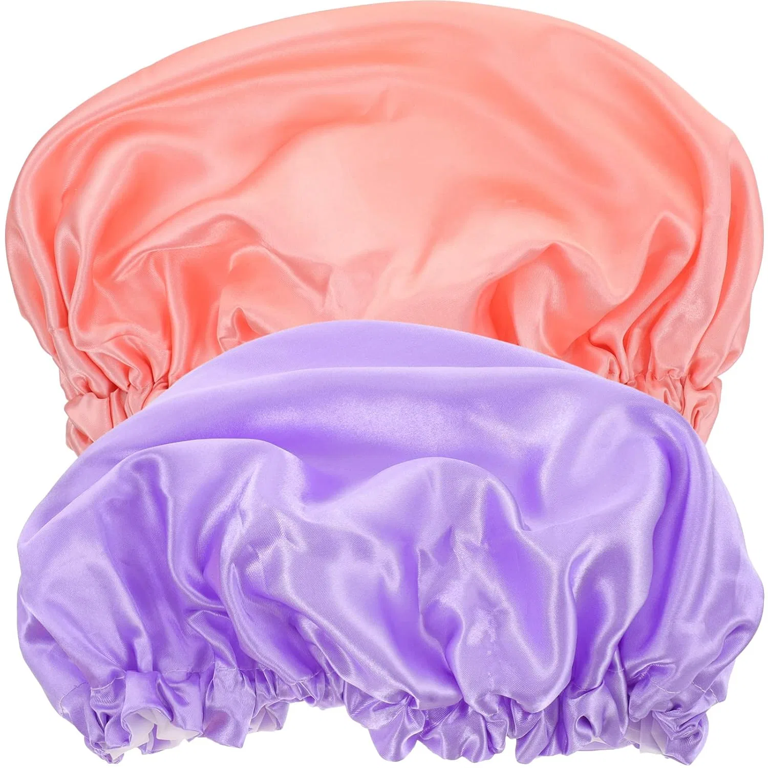 Шапочка для душа из Satin и EVA, BAZEITFLOW, 2 шт, 31x31x0.6 см
