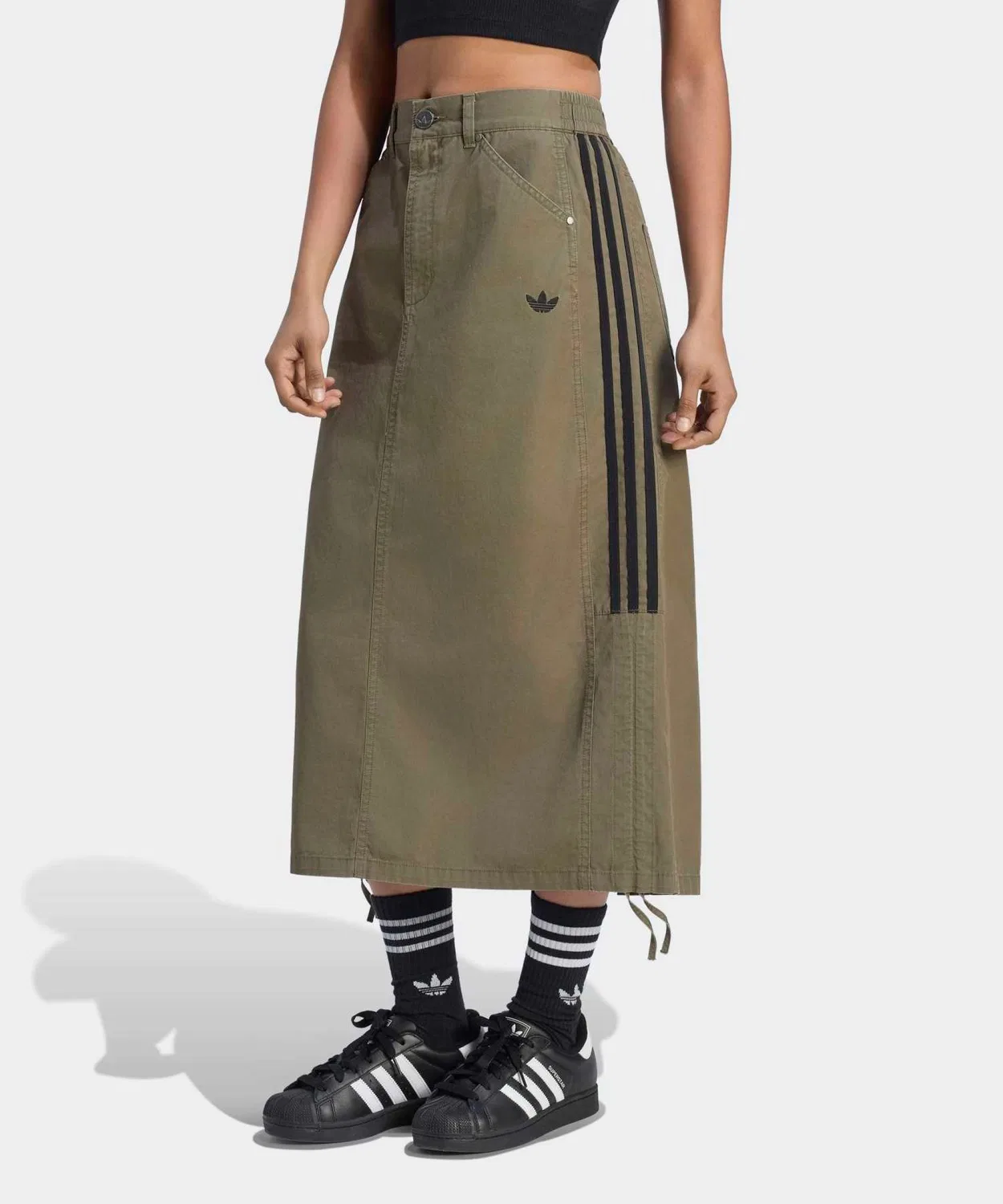 Женская юбка-парашют с принтом Adidas Originals, Green