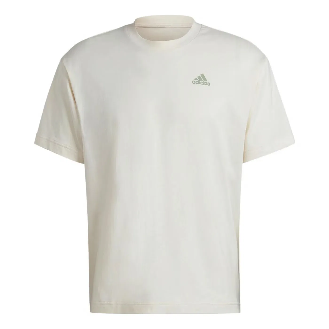 Футболка спортивная с логотипом Adidas, белая