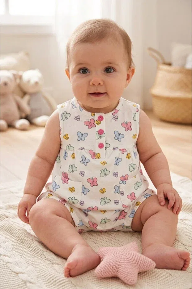 Детский комбинезон для девочек хлопковый Butterfly For My Baby, Butterfly