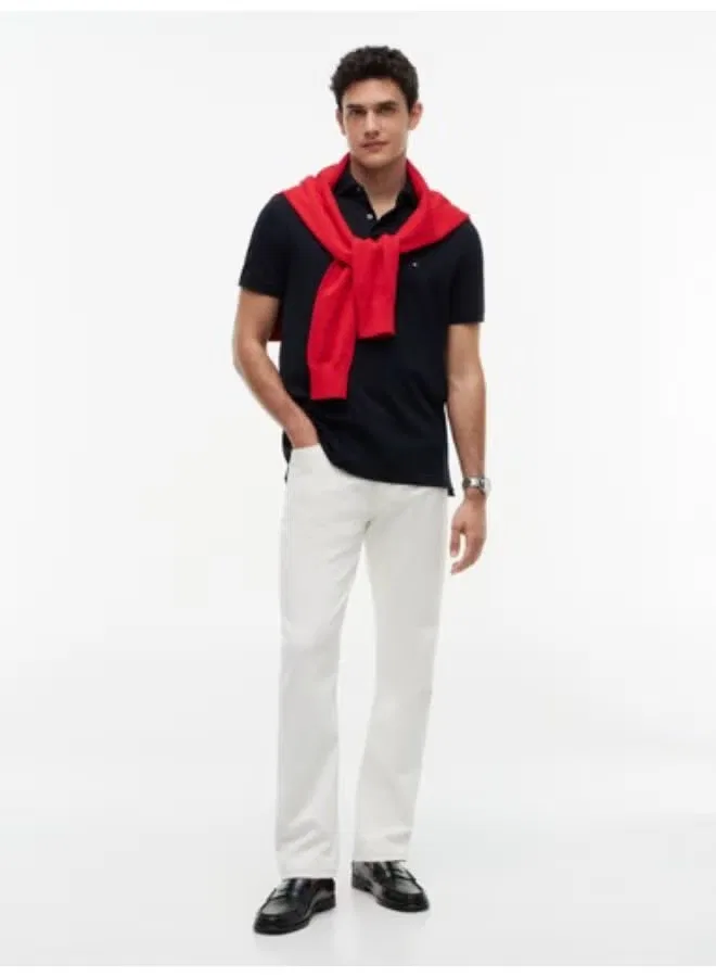 Поло с вышивкой флага регулярного кроя 1985 Collection Tommy Hilfiger, лазурный — фото 4