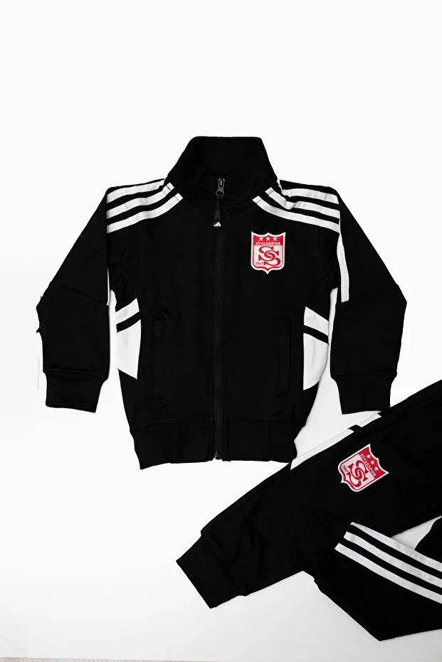 Детский спортивный комплект для девочек с принтом Sivasspor Sporside, Black