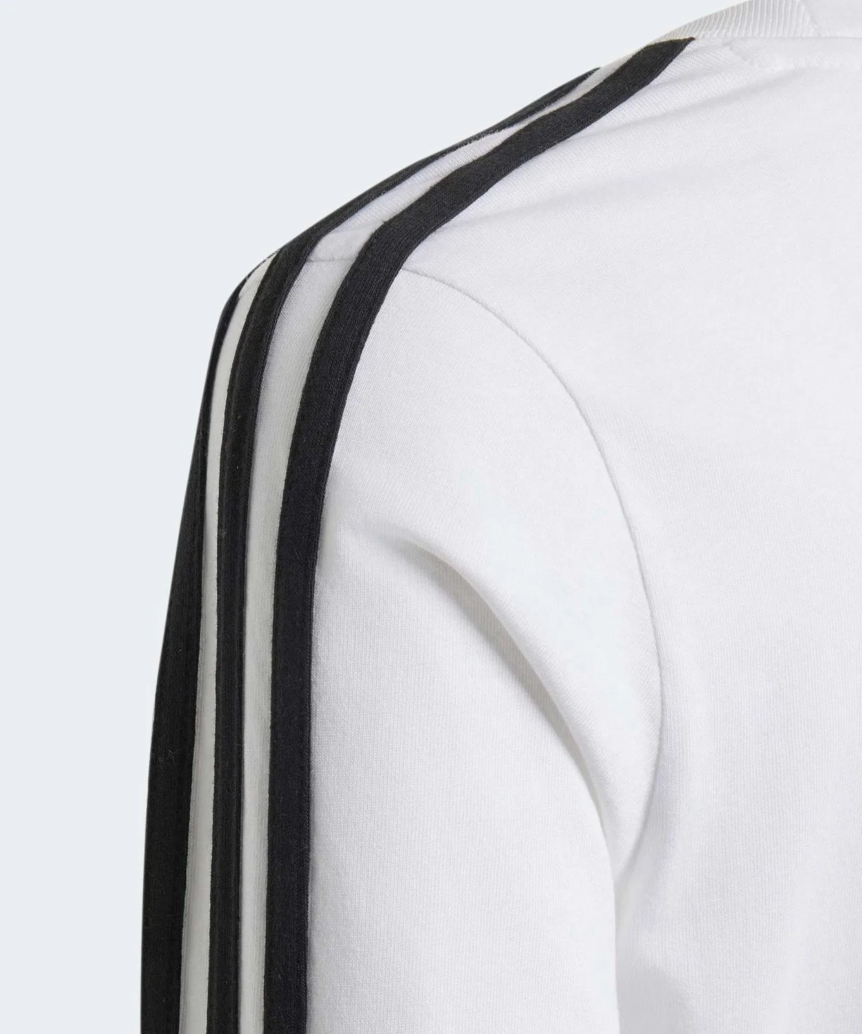 Детский лонгслив с принтом Three Stripes Adidas Originals, Белый — фото 3